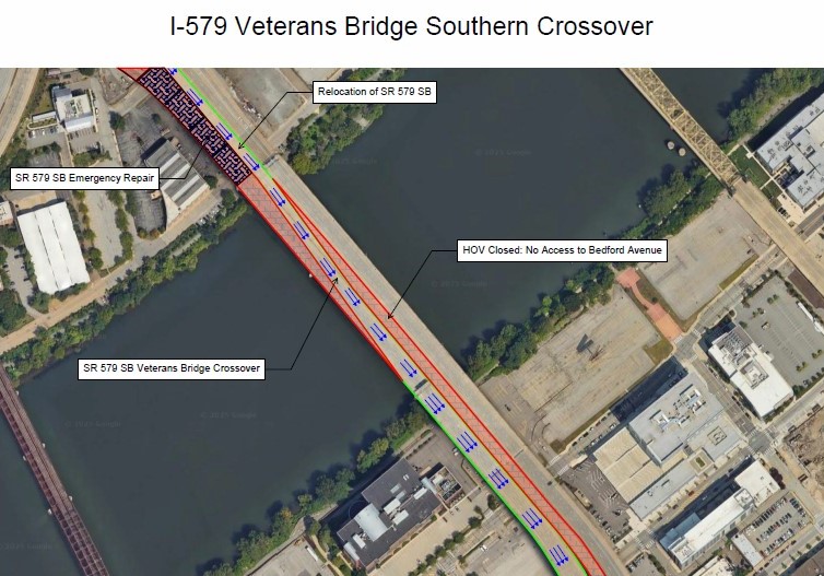 RepVenkat's tweet image. Due to construction PennDOT has implemented a new traffic configuration from southbound I-279 (Parkway North) to southbound I-579 in the City of Pittsburgh. Please be aware and adjust your travel routes accordingly. Visit the link below for details.
pa.gov/agencies/pennd…