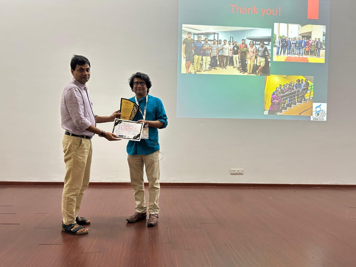 ayanban7's tweet image. Great conference held at @iiserbhopal on nano and non linear optics last week. Enjoyed the interaction and the campus - which I saw the first time after 2018. Really sprawling, and will get even bigger! Next optics conference at an IISER will hopefully happen @iiserkol next year!