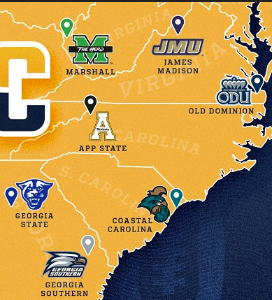 STATEofAtlanta's tweet image. If the Sun Belt East teams were to break off and form their own new conference what should the name be? @BlackAndGoldPod @ODUMonarchists