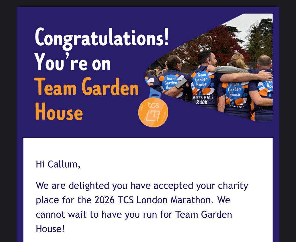 It’s happening ! LONDON MARATHON!! I am running for the <a href="/GHHospice/">Garden House Hospice Care 💙</a> ! 

I am truly honoured to support them, please donate what you can to this worthy cause ! 

justgiving.com/page/callum-el…