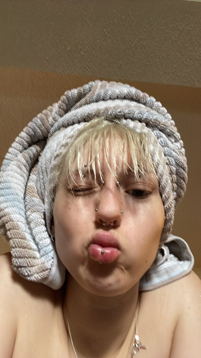 Cosplaying that i have long hair when i wash my wig lol