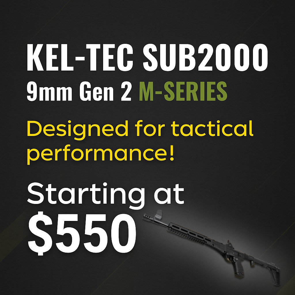MCARBOtriggers's tweet photo. 🔫 Unfold the power with the KEL-TEC SUB-2000 9mm Gen 2 M-SERIES!

✅ Tactical performance
✅ Made in USA
💰 Starting at $550!

Don’t miss it — gear up now!

#Keltec #Sub2000 #MSeries #MCarbo #Tactical #PCC https://t.co/Fk6xivb3cb