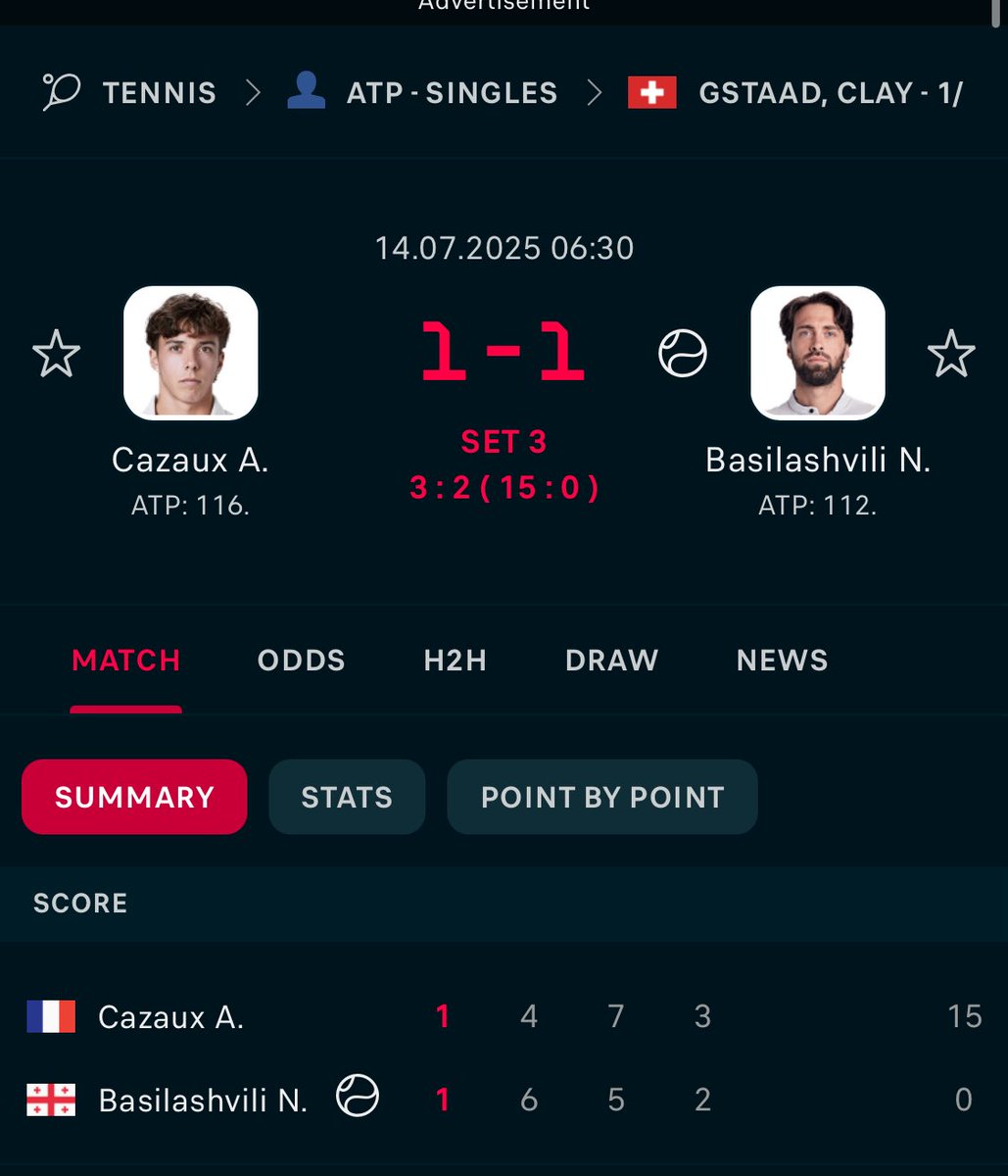Premium ⭐️💎🪭🧧

#ATP #Gstaad
Arthur Cazaux
🆚
Nikoloz Basilashvili
💎💵💵💵💵💵💎
💎Over 22.5 💎
💎💵💵💵💵💵💎
#Soccer #SoccerPicks
#SportsGambling 
#SportsBettingX 
💯💎💵 Retweet 💵💎💯