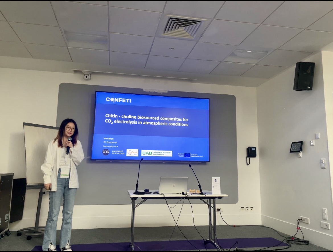 CONFETIProject (@confetiproject) on Twitter photo 🌱#BoyaWu from <a href="/CNRS/">CNRS 🌍</a> attended 3 #French #conferences, proving that #biosourced composites can capture #CO2,  outperform #petrochemicals & #fuel a #CO2toUrea loop.
📖Read more: confetiproject.eu/en/news-and-ev… 🌱#BoyaWu from <a href="/CNRS/">CNRS 🌍</a> attended 3 #French #conferences, proving that #biosourced composites can capture #CO2,  outperform #petrochemicals & #fuel a #CO2toUrea loop.
📖Read more: confetiproject.eu/en/news-and-ev…