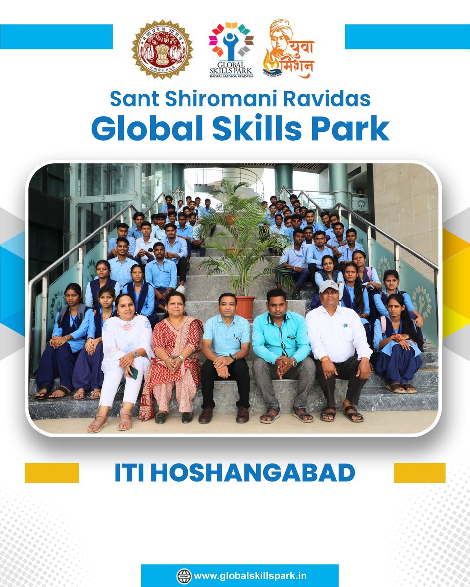 SSRGSPOfficial's tweet image. From Tools to Tomorrow —
ITI Hoshangabad students stepped into Sant Shiromani Ravidas Global Skills Park, where traditional skills meet futuristic innovation.
Here, learning isn’t just a process — it’s a leap towards transformation.

#SSRGSP #CraftingFutures