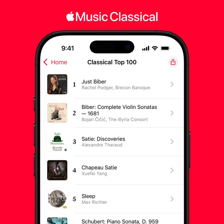 Channel Classics (@channelclassics) on Twitter photo Congratulations to <a href="/RachPodger/">Rachel Podger</a> whose new recording, ‘Just Biber’ with <a href="/BB_Fest/">BreconBaroqueFest</a>, is #1 on the <a href="/AppleClassical/">Apple Music Classical</a> Top 100!
→ Listen on <a href="/AppleClassical/">Apple Music Classical</a>: apple.co/44Zi2do
#AppleMusicClassical Congratulations to <a href="/RachPodger/">Rachel Podger</a> whose new recording, ‘Just Biber’ with <a href="/BB_Fest/">BreconBaroqueFest</a>, is #1 on the <a href="/AppleClassical/">Apple Music Classical</a> Top 100!
→ Listen on <a href="/AppleClassical/">Apple Music Classical</a>: apple.co/44Zi2do
#AppleMusicClassical