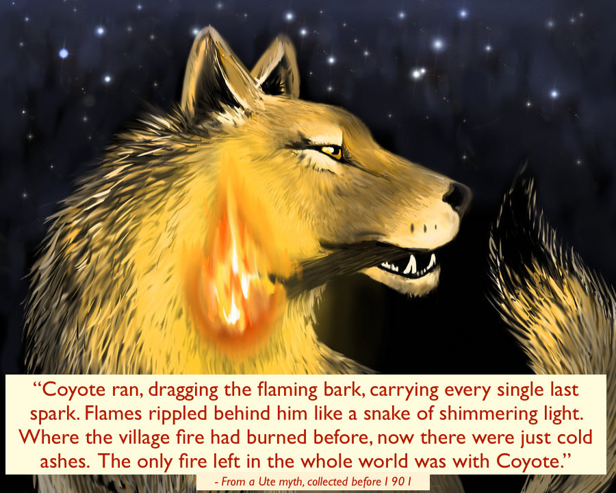 Rosalind Kerven (@mythsandtales) on Twitter photo #MythologyMonday <a href="/MythologyMonday/">@MythologyMonday</a>
The discovery of Fire is important in many myths.
In this Ute Native American story it's the sacred trickster, Coyote, who we must thank for bringing fire into the world.
…veamericanmyths1636-1919.blogspot.com #MythologyMonday <a href="/MythologyMonday/">@MythologyMonday</a>
The discovery of Fire is important in many myths.
In this Ute Native American story it's the sacred trickster, Coyote, who we must thank for bringing fire into the world.
…veamericanmyths1636-1919.blogspot.com
