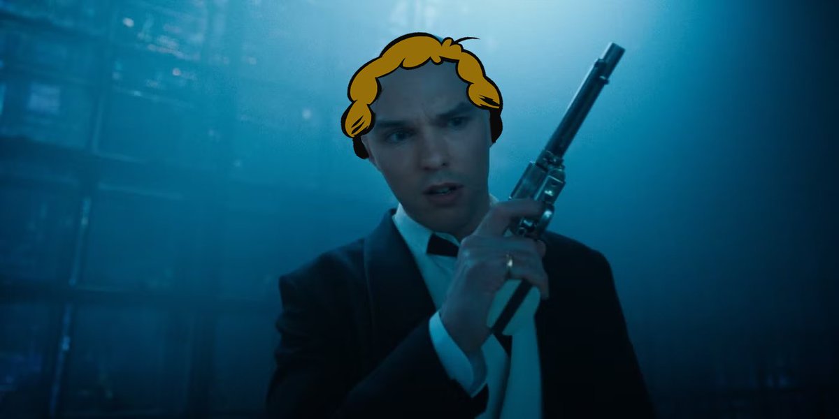 Q_Review's tweet image. Fun fact: in the Chris Pratt Garfield Movie universe, Jon Arbuckle is played by Nicholas Hoult