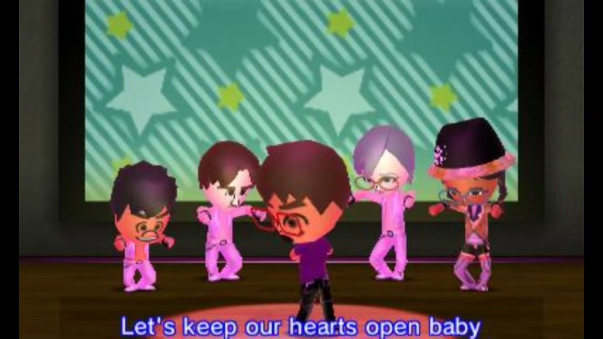 Is there a reason for Miis doing this move when singing Pop?! Why is he appealing to fanservice?!

#TomodachiLife
