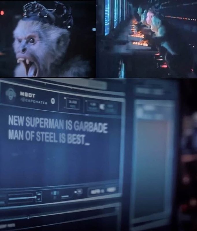 XTREMIST101's tweet image. Gunn basically calling the Snydercult "Monkeys" was one of the most unexpected and hilarious moments in this movie 🤣
#snydercult #Superman