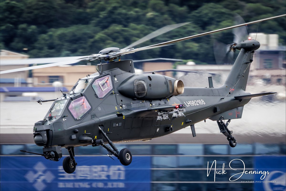 darealnjennings's tweet image. The Changhe Z-10 is the primary attack helicopter for the Chinese Army, this particular example hasn't yet been equipped with the latest upgrades.