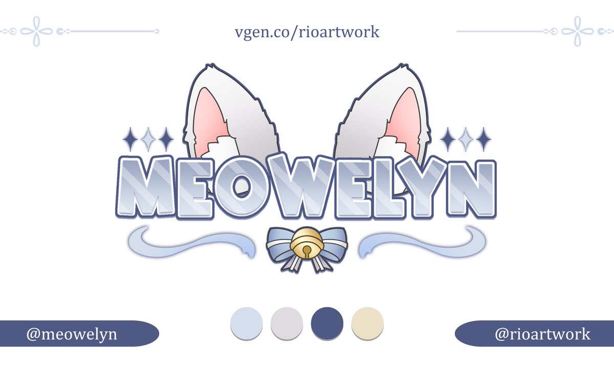 ✨ Vtuber Logo For Meowelyn On VGen ✨ 

Example Vtuber Logo with cute cat &amp; fox vtuber logo themes.

#Vtuber ⋮ #VTuberAssets ⋮ #VTuberUprising ⋮ #VGen ⋮ #VtuberEN
