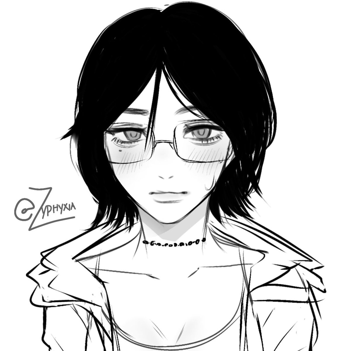 zyphyxiaa's tweet image. tried drawing in fujimotos style #artmoots #digitalart