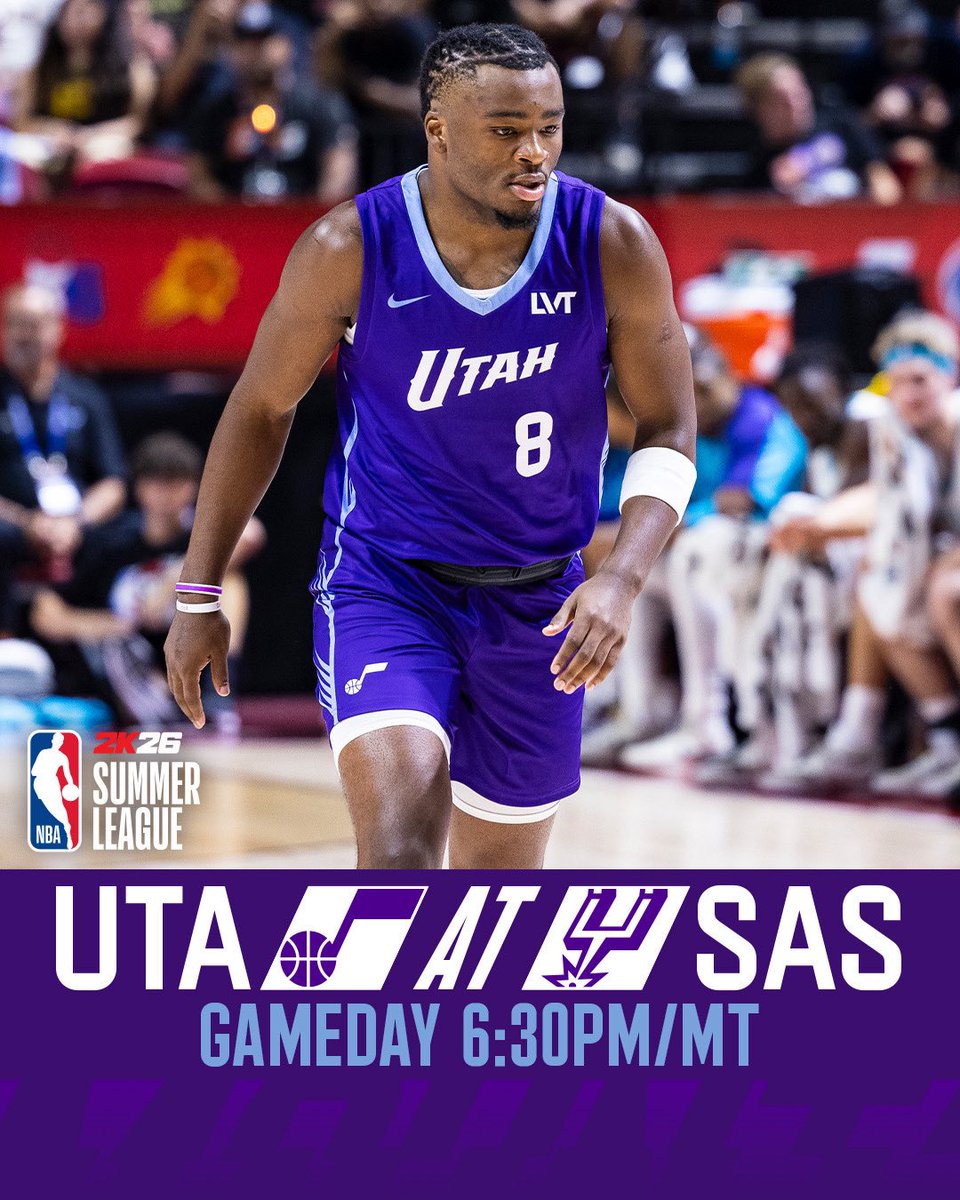 back-to-back summer hoops continues tonight 😎

⏰ 6:30 MT
📺 <a href="/NBATV/">NBA TV</a>

#TakeNote