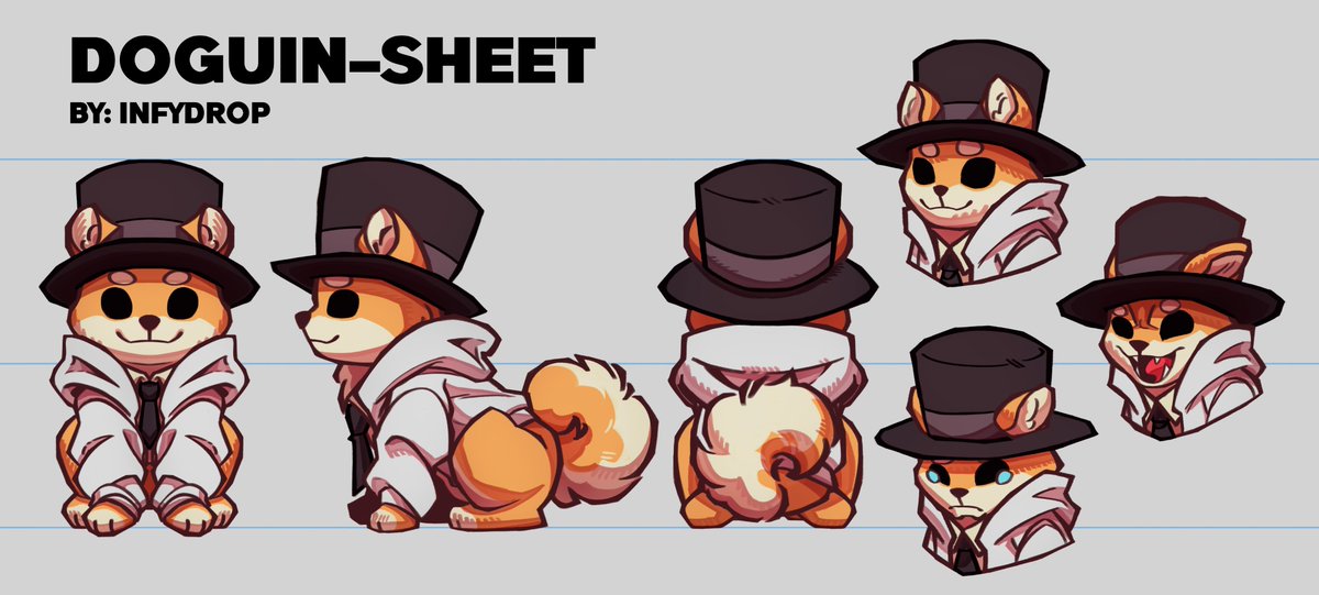 The_Infy's tweet image. 🐶Character sheet + Icon Comms🎩