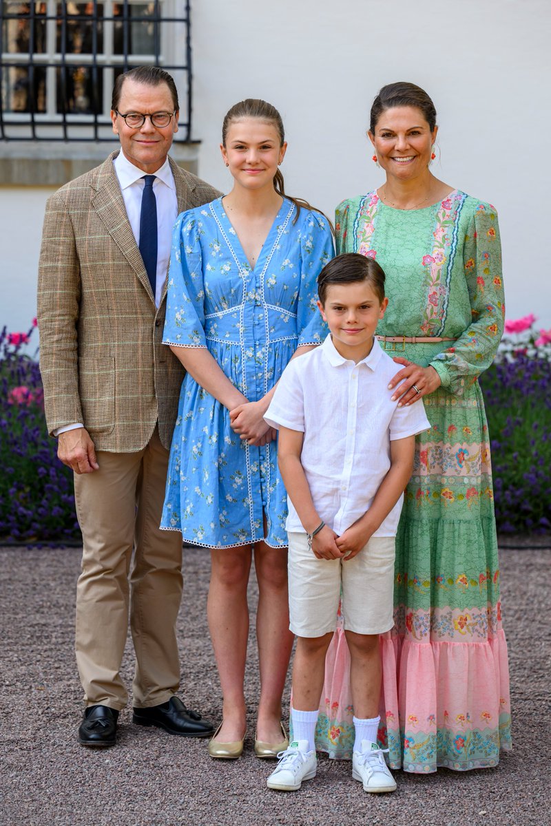 Crown Princess Victoria celebrates her birthday with her family at Solliden  Palace in Sweden #Sweden #PrincessVictoria #CrownPrincessVictoria, image size:800x1200
