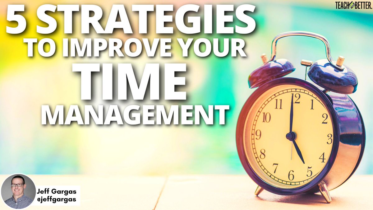 teachbetterteam's tweet image. 5 Strategies to Improve Your Time Management buff.ly/ZhirZea