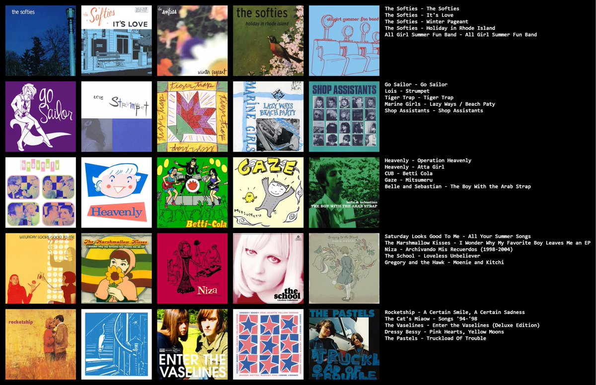 álbumes de twee pop que me gustan mucho :D