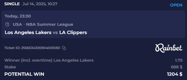 Battle of LA ofc I got the Lakers