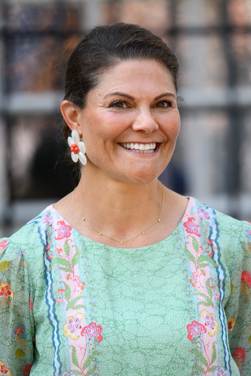 Crown Princess Victoria celebrates her birthday with her family at Solliden  Palace in Sweden #Sweden #PrincessVictoria #CrownPrincessVictoria, image size:800x1200