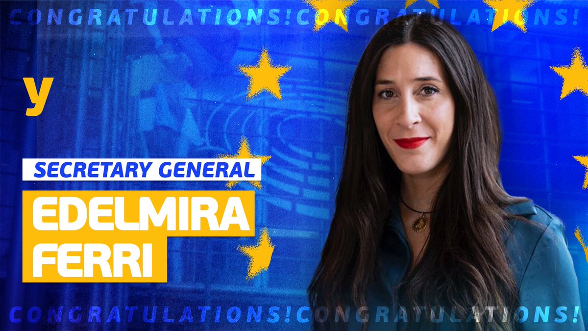 Congratulations to Edelmira Ferri on being elected Secretary General of YEPP for the 2025–2027 board! 🗳️🌟
Your dedication and drive are sure to make a lasting impact. 🇪🇸💙 #YouthEPP