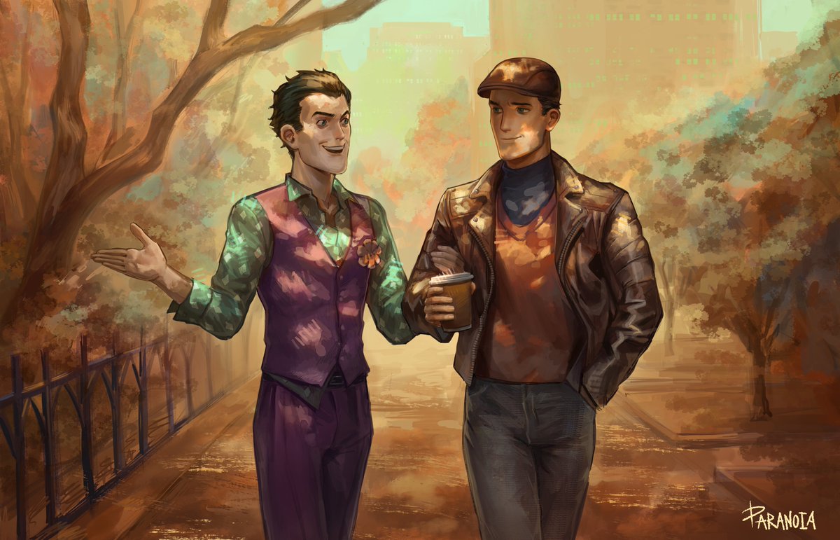 _PARANOIA_art's tweet image. #Batjokes #BatmanTheEnemyWithin