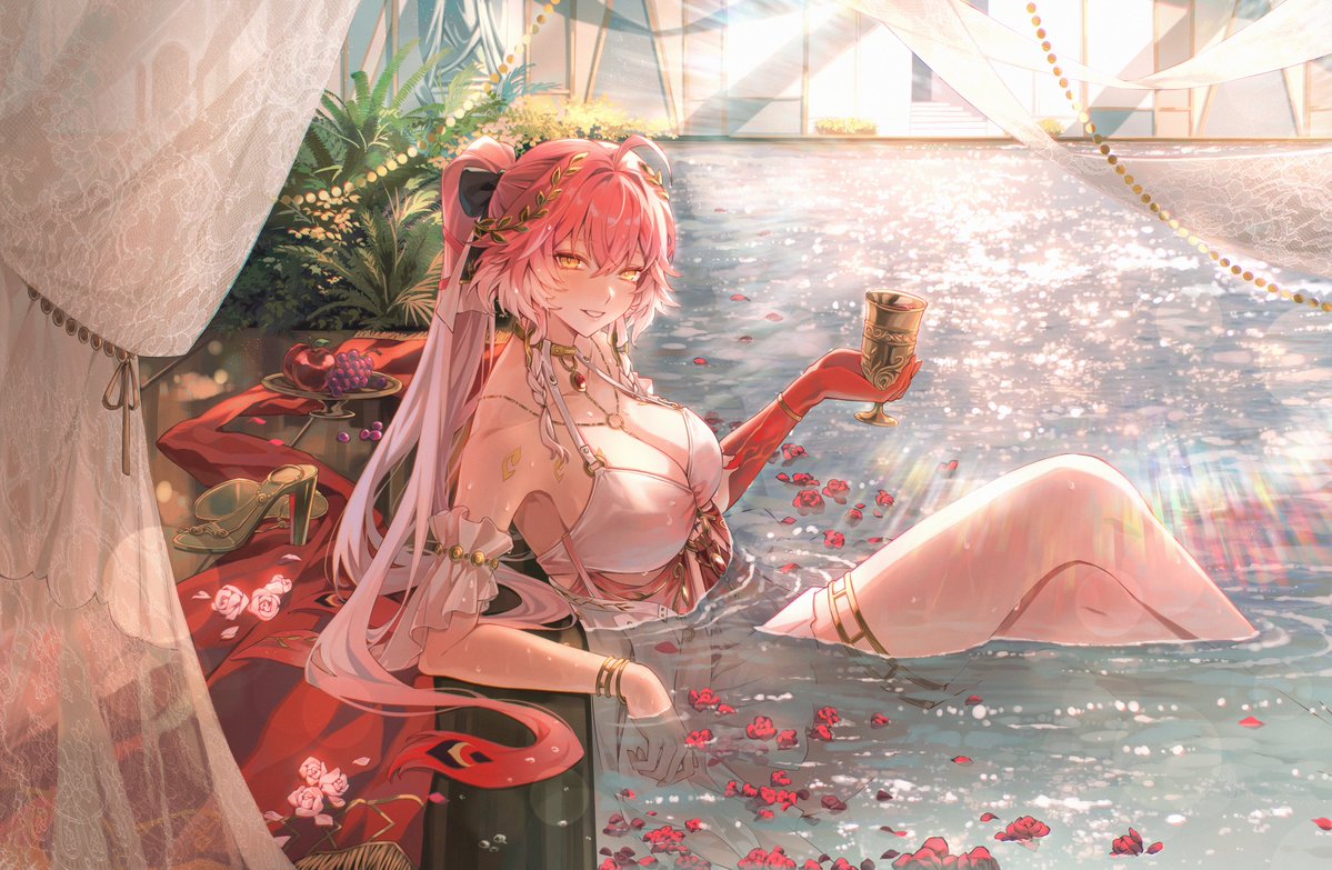 sagi_0116's tweet image. “漂泊者～你也想一起泡個溫泉嗎♨️💖”

#WutheringWaves #Wuwafanart #Changli #鳴潮 #長離