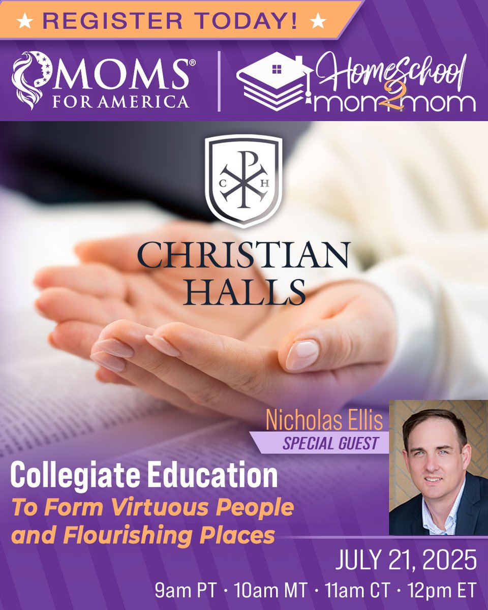 🖥️Whether your student is preparing for college, a vocational path, or deeper discipleship, this webinar will show how the Christian Hall model supports academic goals while nurturing spiritual and relational growth. Perfect for homeschooling families looking for meaningful next
