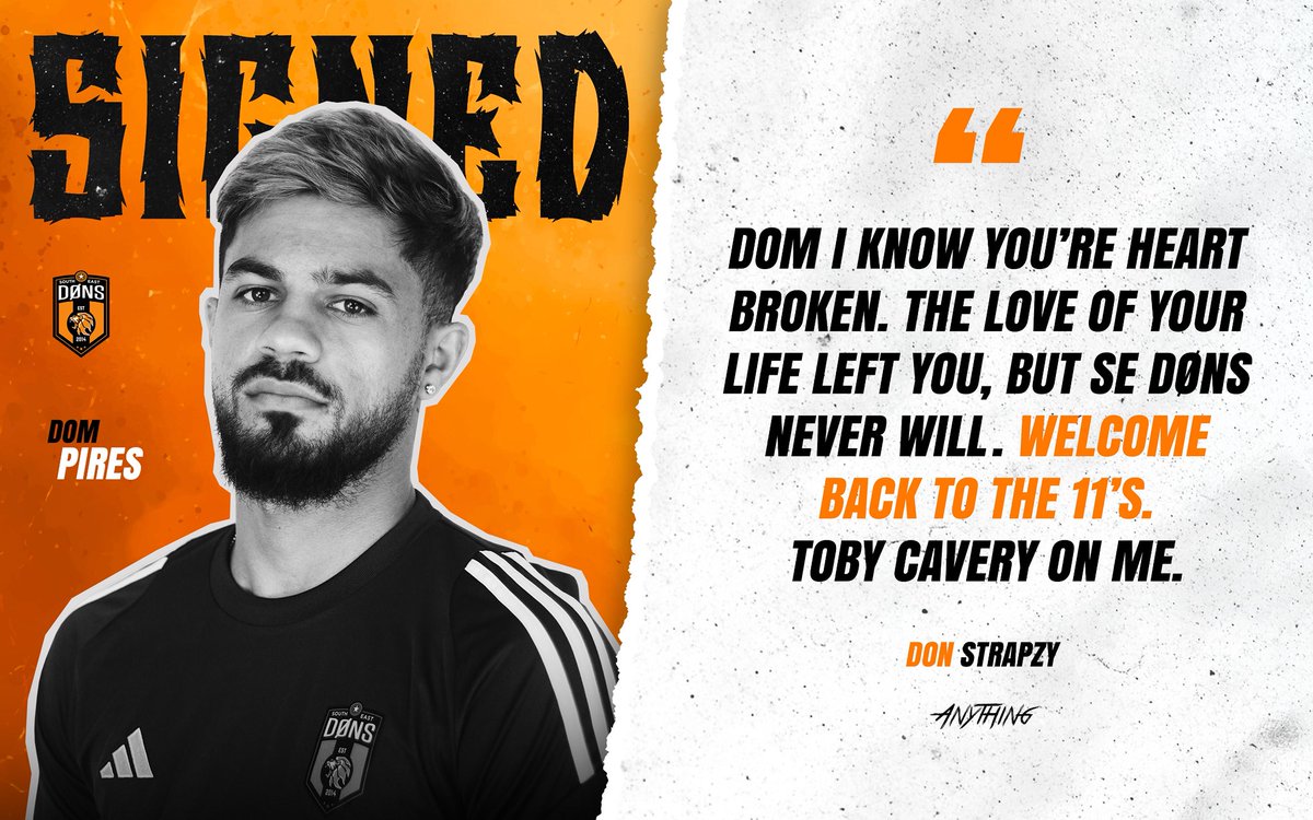 When you’re asking for someone to love the badge, look no further than Dom Pires. He signs for the 25/26 Season 📝  <a href="/dompires11/">dompires1</a> 

A proven small sided player, but can also do it at 11s. All of a sudden it feels very Portuguese. 🇵🇹