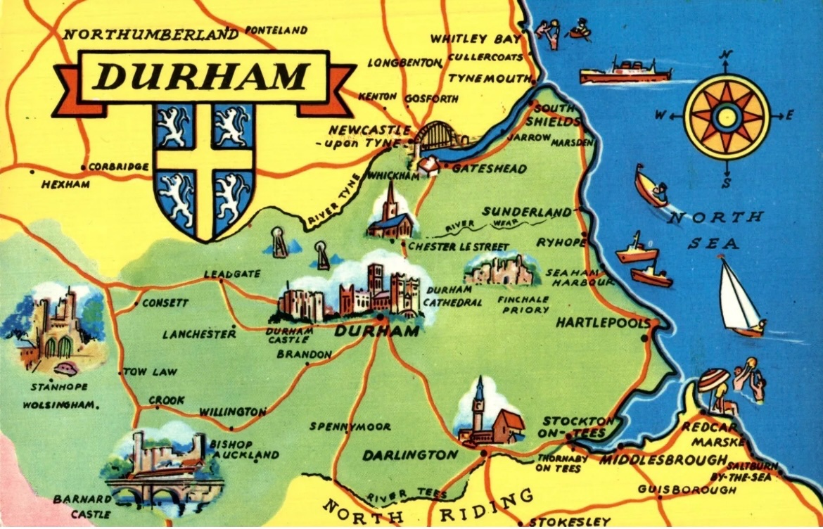 DURHAM Postcard Fair (with cigarette cards &amp; stamps) is this Saturday (19th). It’s at Bowburn Community Centre, Bowburn, Durham, DH6 5AT, and is open 10:00-3:00. As usual, your hosts will be Bass Rock Fairs ..
