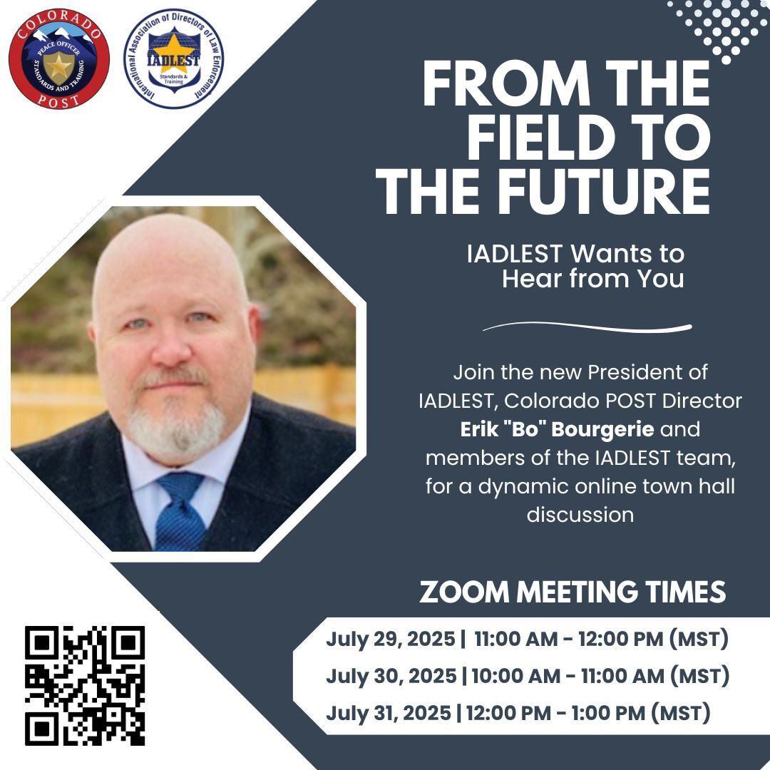 IADLEST (@iadlest) on Twitter photo 🚨 You're invited! Join IADLEST President Erik "Bo" Bourgerie for a Bo-side Chat—a virtual town hall to share your toughest challenges & boldest ideas. Help shape the next national IADLEST resource! 💡
🔗 Info & register: buff.ly/VdiqUdM
<a href="/EBourgerie/">Erik Bourgerie</a> #IADLEST 🚨 You're invited! Join IADLEST President Erik "Bo" Bourgerie for a Bo-side Chat—a virtual town hall to share your toughest challenges & boldest ideas. Help shape the next national IADLEST resource! 💡
🔗 Info & register: buff.ly/VdiqUdM
<a href="/EBourgerie/">Erik Bourgerie</a> #IADLEST