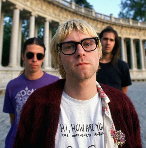 Nirvana in Madrid, 1992. Photo by Steve Double