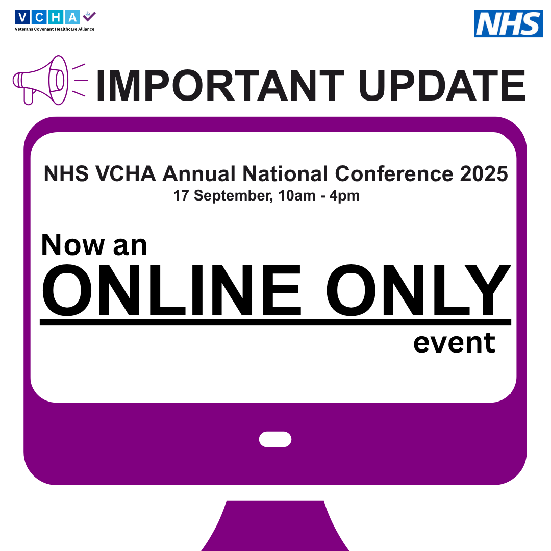 NHSVeteranAware's tweet image. In Case You Missed It:
We are making the VCHA Annual National Conference 2025 fully online.
Hosting the event virtually means more people can attend regardless of location.
Register now: events.teams.microsoft.com/event/f01c6abb…
#NHSVeteranAware