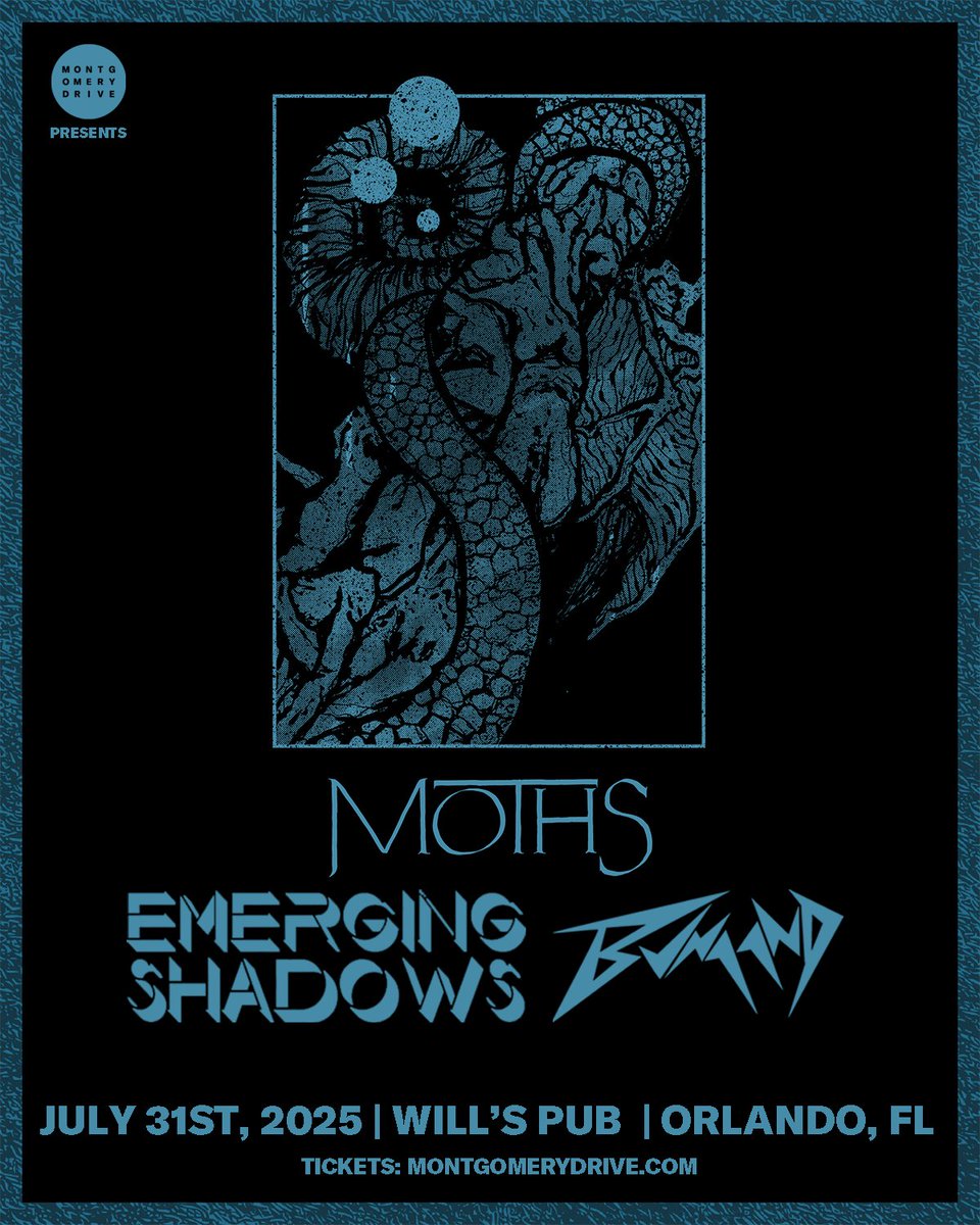 In a little over two weeks, the Septem US tour begins and the first stop will be Will's Pub in Orlando, Florida with Emerging Shadows and Bunaand! 🤘

Who’s coming out??

🎟️ Get your tickets now:
ticketweb.com/event/moths-wi…