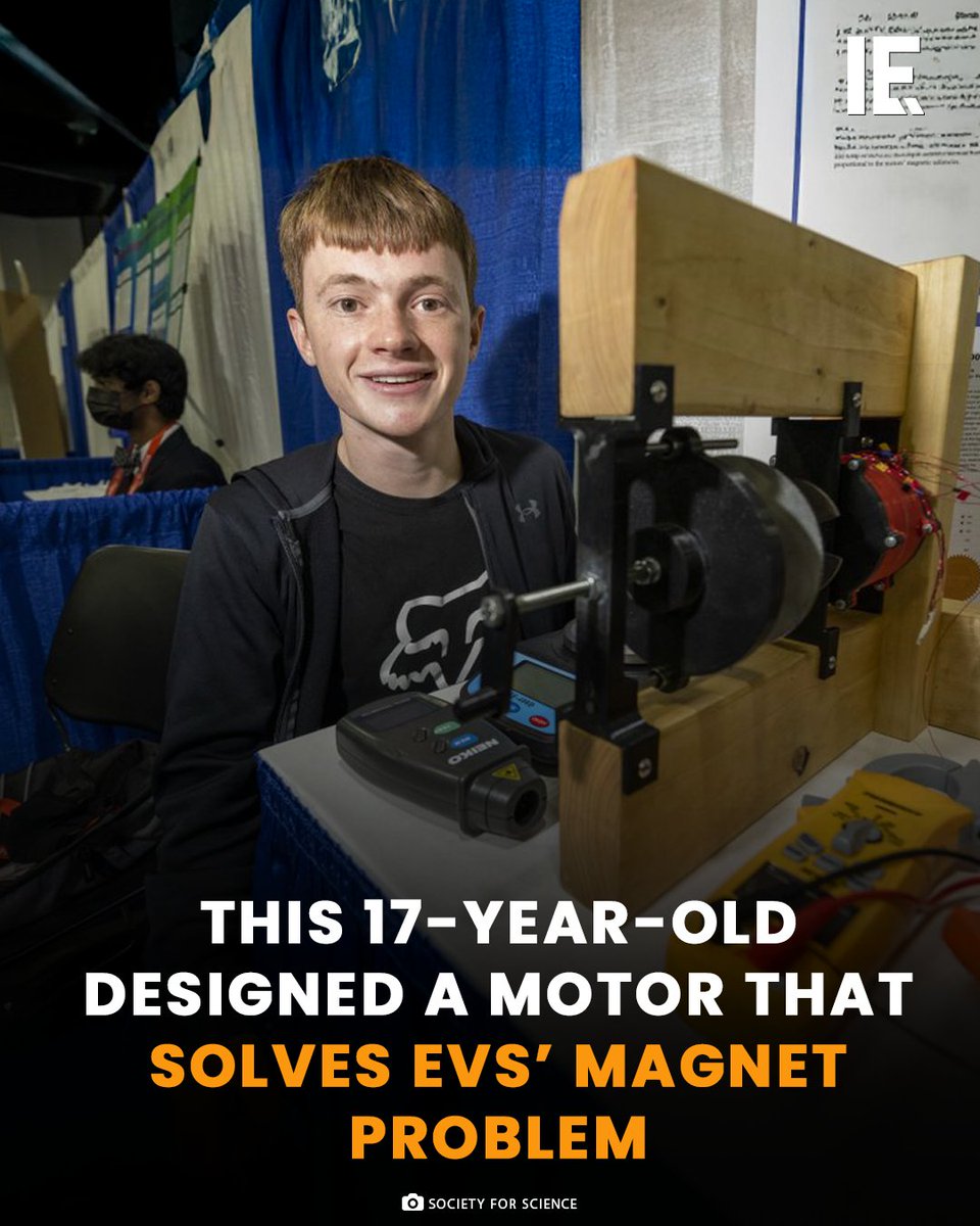 At just 17, Robert Sansone created a new type of electric motor that works without rare-earth magnets. His design showed 39 percent more torque and 31 percent more efficiency using only 3D-printed parts and simple materials. Could this be the breakthrough that makes EVs truly