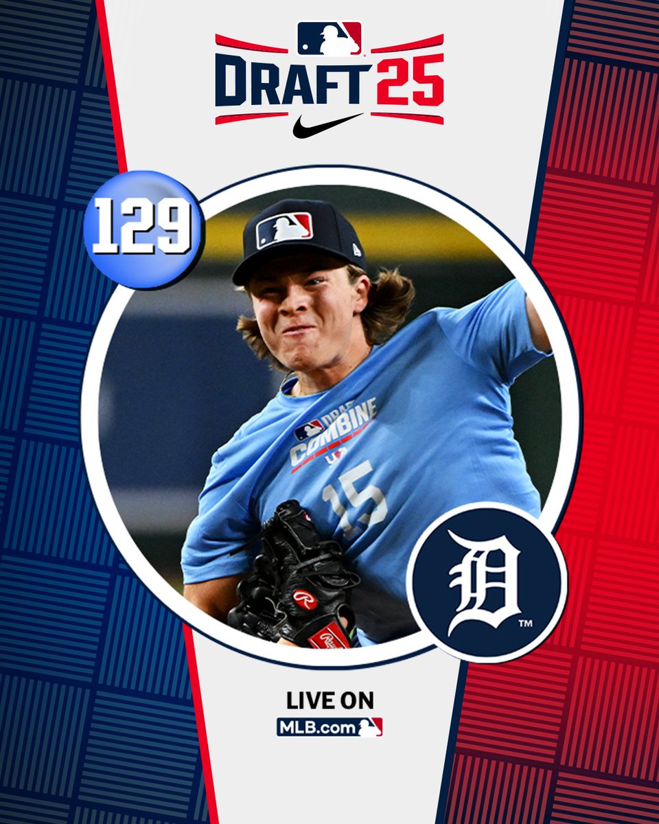 MLB Draft (@mlbdraft) on Twitter photo With their 4th‑round pick (No. 129 overall), the @Tigers select <a href="/MaineBaseball/">Maine Baseball</a> left-handed pitcher Caleb Leys.
Watch LIVE: atmlb.com/4646N4t With their 4th‑round pick (No. 129 overall), the @Tigers select <a href="/MaineBaseball/">Maine Baseball</a> left-handed pitcher Caleb Leys.
Watch LIVE: atmlb.com/4646N4t