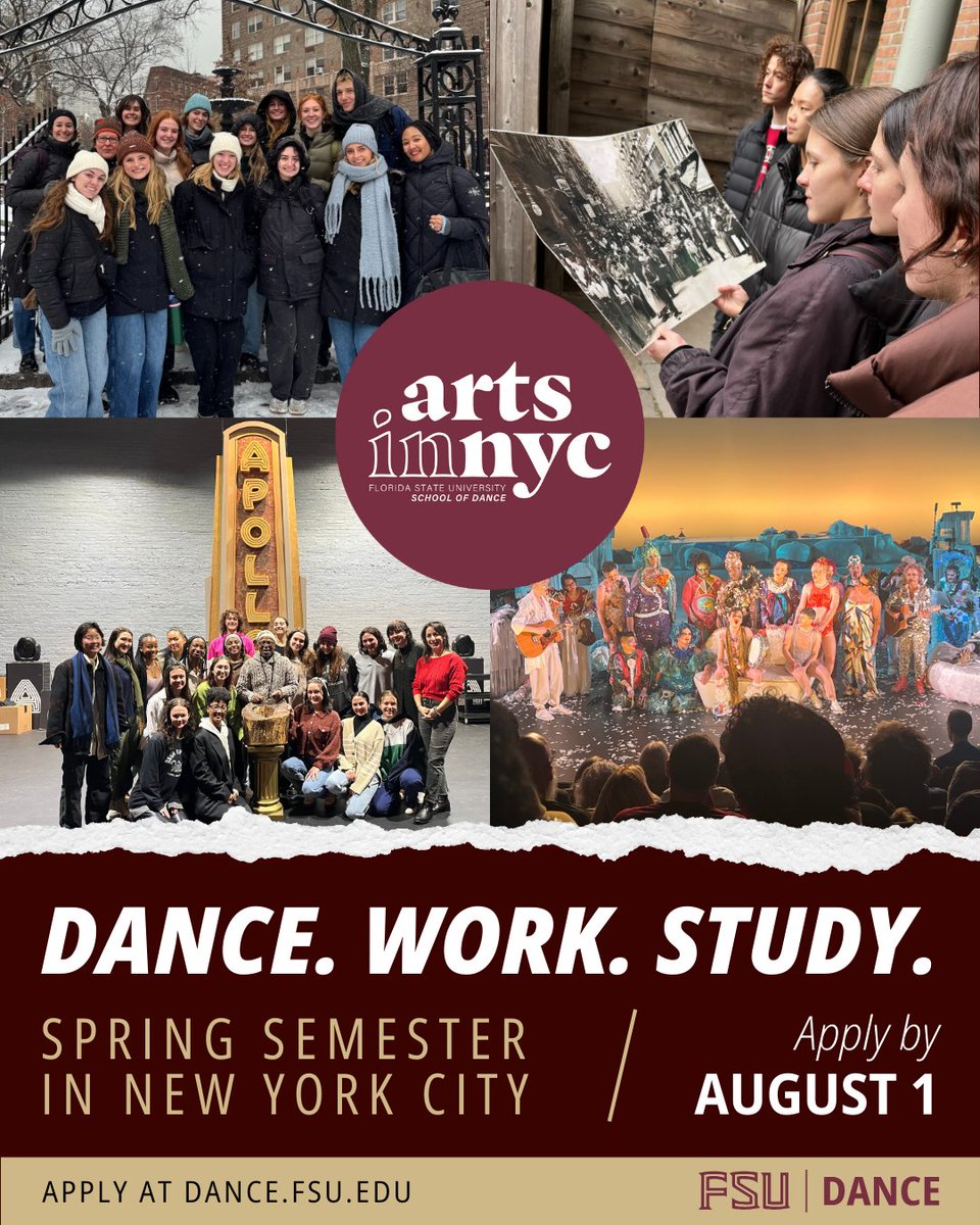 Thinking about your future in dance? ARTS in NYC offers invaluable experience through internships, exclusive access to performances, and direct mentorship from industry leaders. 

Applications close August 1st! Apply now at bit.ly/3GGuci7