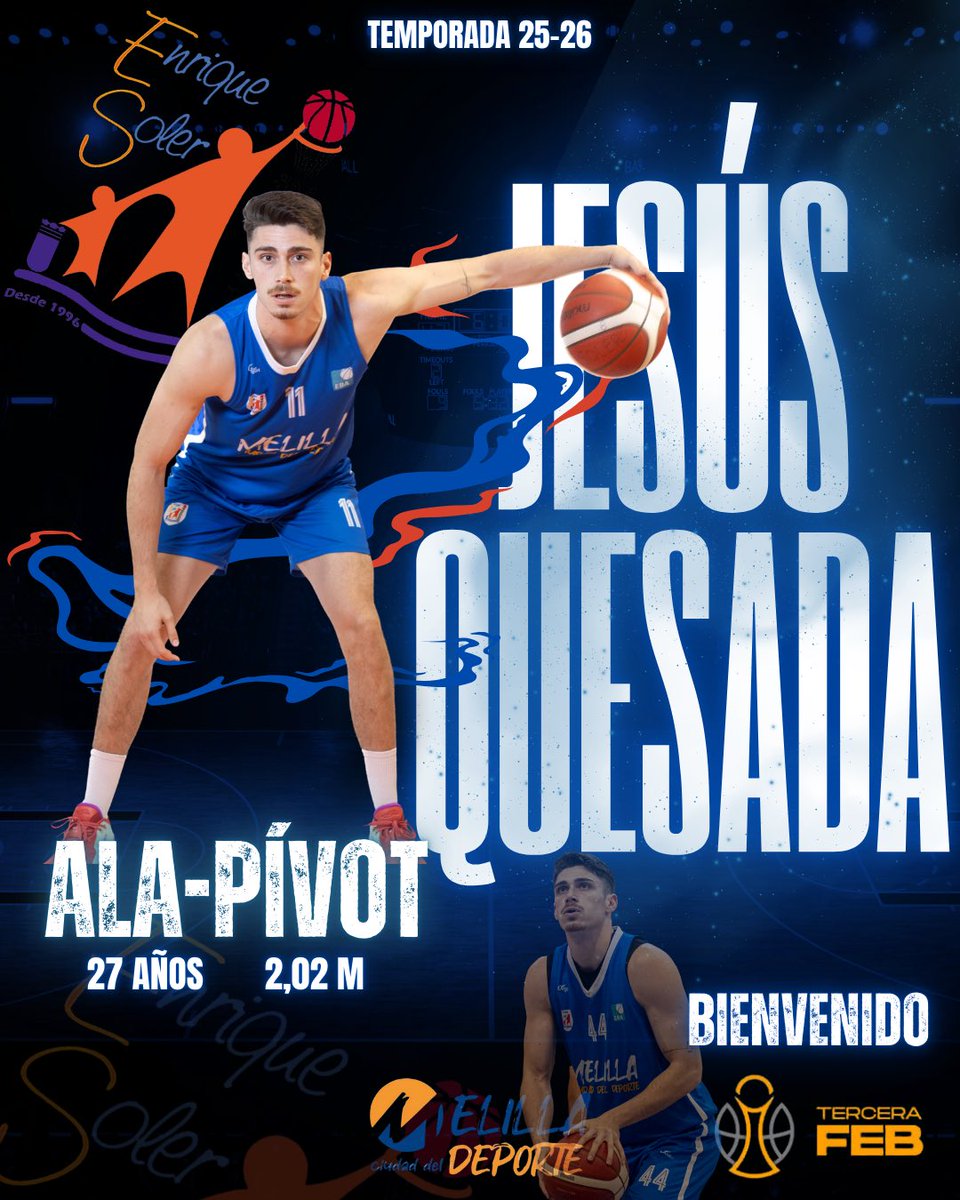 Jesús Quesada vuelve al Melilla Ciudad del Deporte Enrique Soler.

Noticia completa: cdenriquesoler.clupik.app/es/news/jesus-…