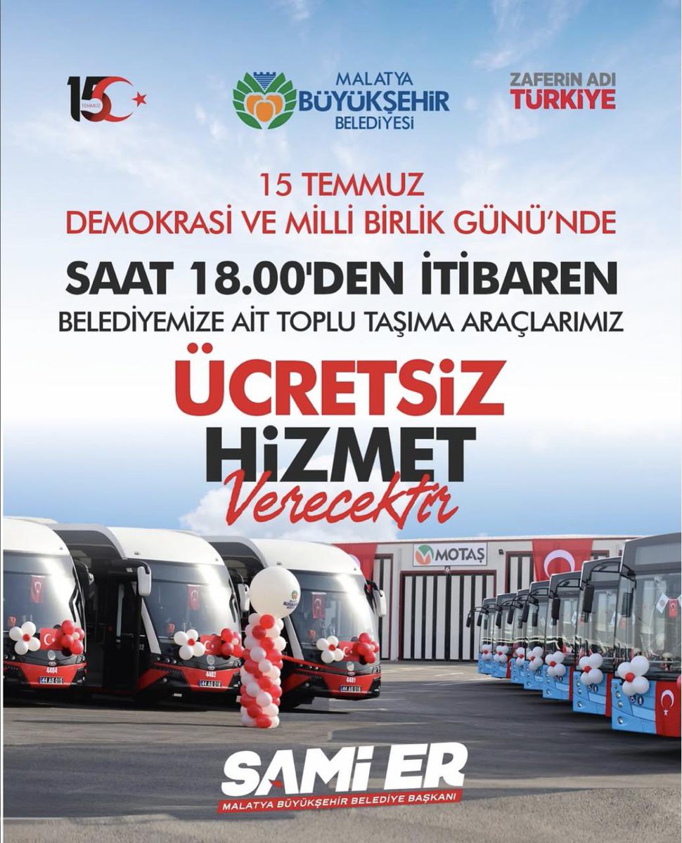 Malatya Büyükşehir Belediyesi Motaş A.Ş. (@motasmalatya) on Twitter photo 