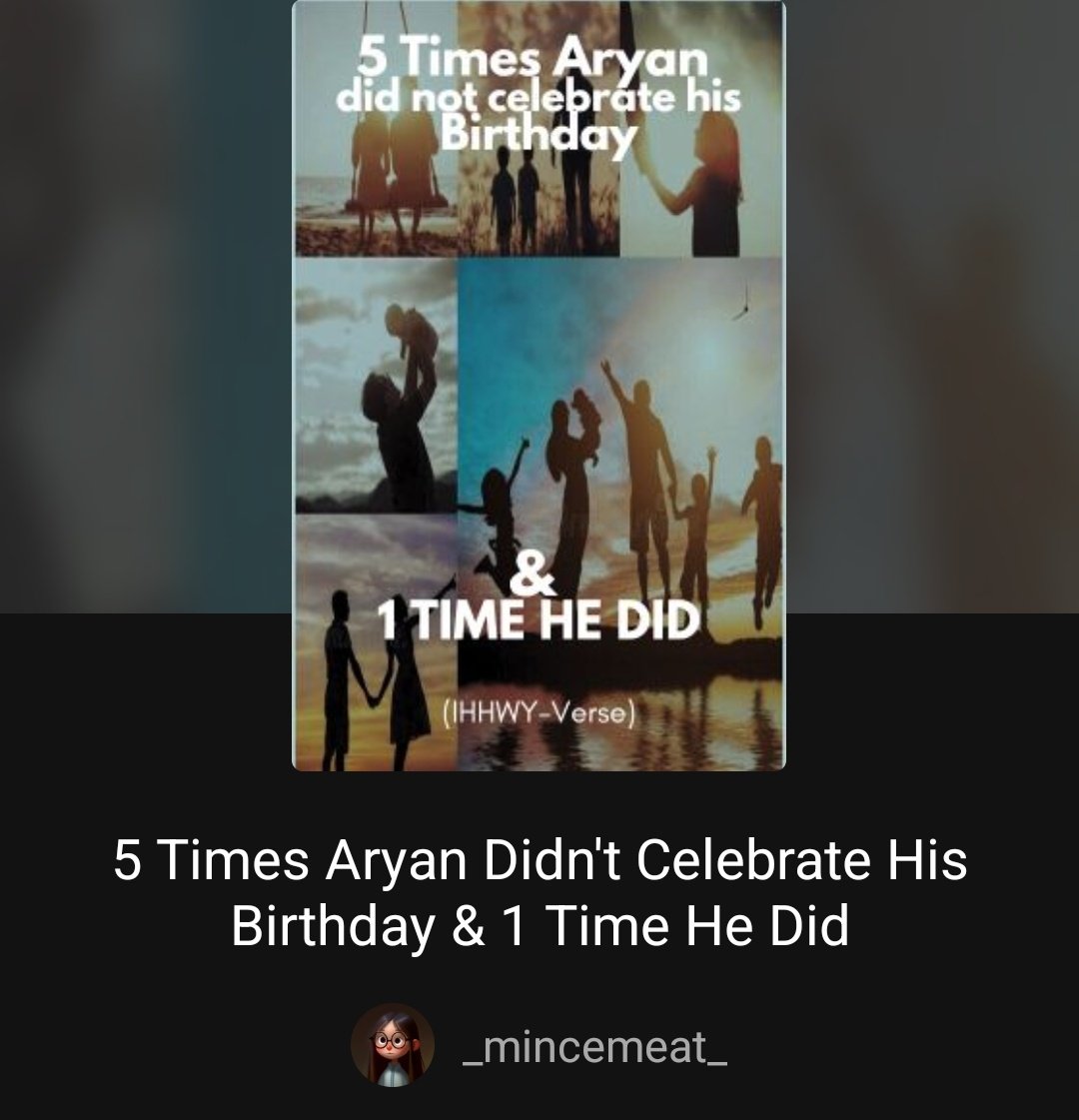 AM I CRYING?YES
AM I SAD?NO

GOD I'm speechless. @_mincemeat_ this is so sweet &amp; beautiful &amp; also reminds me of the time u constantly gave heartattacks *cough* with the main story :|
Anyways one thing for sure, ur #AryanSinghRathore will always live rent free in my head❤️ thank u