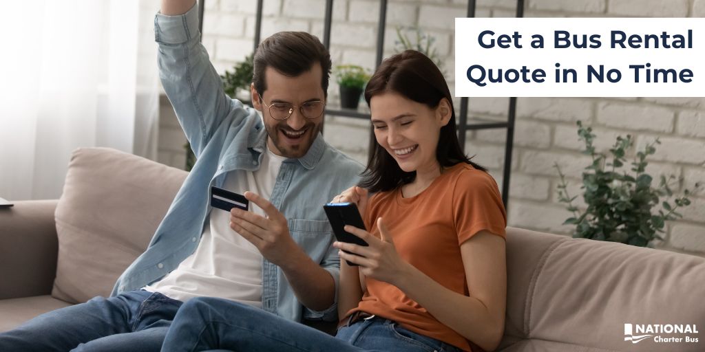 National_CB's tweet photo. Ready to take the next step toward simple group transportation? Call 1-844-755-0510 for a free estimate, and we can tailor a charter bus pricing plan to fit your specific itinerary, headcount, and on-the-road amenity requests. https://t.co/aUUFTmsJuF https://t.co/WiDXiyN3ZA