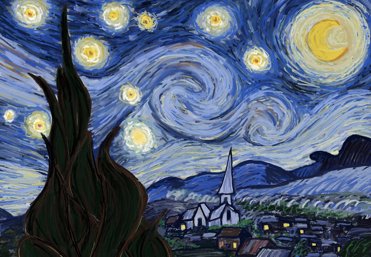 As if Van Gogh's Starry Night was recreated as a Ballgown...