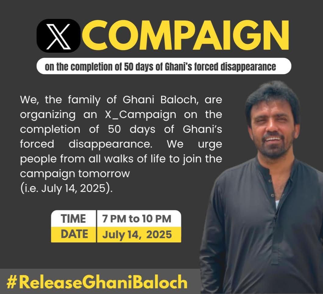 nohan_Baloch5's tweet photo. #ReleaseGhaniBaloch
#ReleaseGhaniBaloch
#RelaseGhaniBaloch
#ReleaseGhaniBaloch https://t.co/hHSYrdAyF9