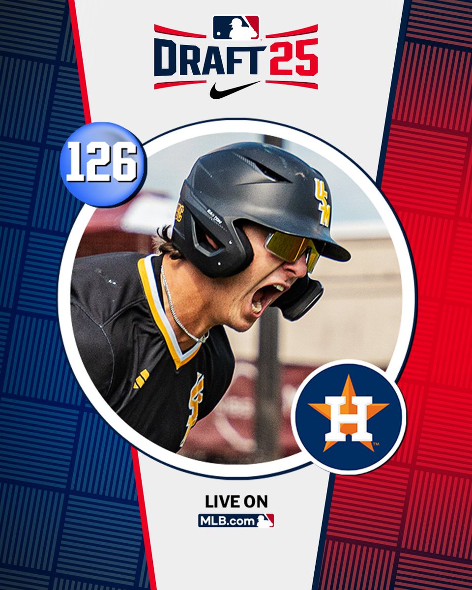 MLB Draft (@mlbdraft) on Twitter photo With their 4thโround pick (No.โฏ126 overall), the <a href="/astros/">Houston Astros</a> select <a href="/SouthernMissBSB/">Southern Miss Baseball</a> infielder Nick Monistere.
Watch LIVE: atmlb.com/4646N4t With their 4thโround pick (No.โฏ126 overall), the <a href="/astros/">Houston Astros</a> select <a href="/SouthernMissBSB/">Southern Miss Baseball</a> infielder Nick Monistere.
Watch LIVE: atmlb.com/4646N4t