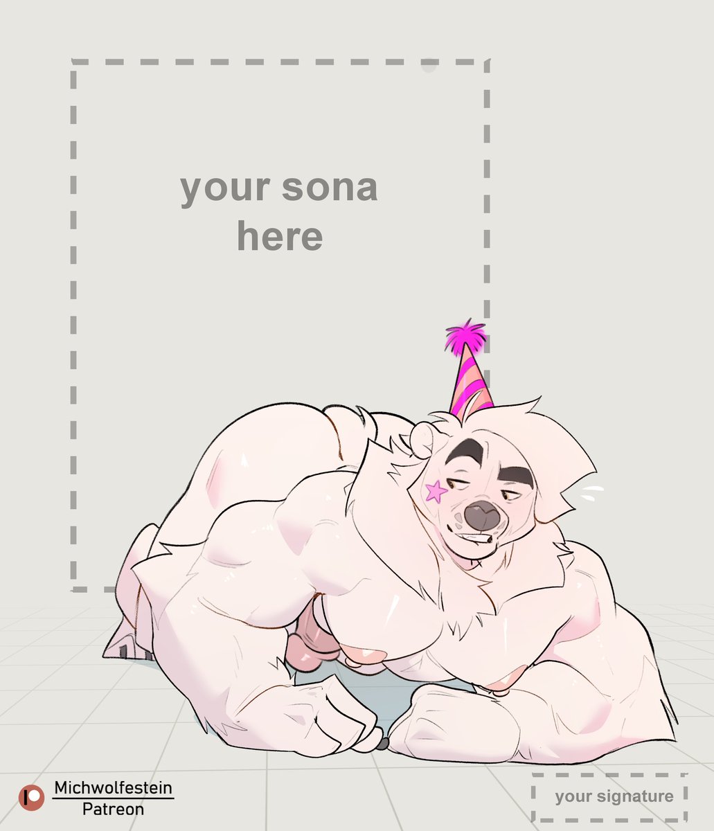 happy bday <a href="/GengarDoppel/">_Doppel Gengar_</a> ❤️🐻‍❄️

guys give your love to this big white bear!
the drawing to use in the comments 🍑🍆💦