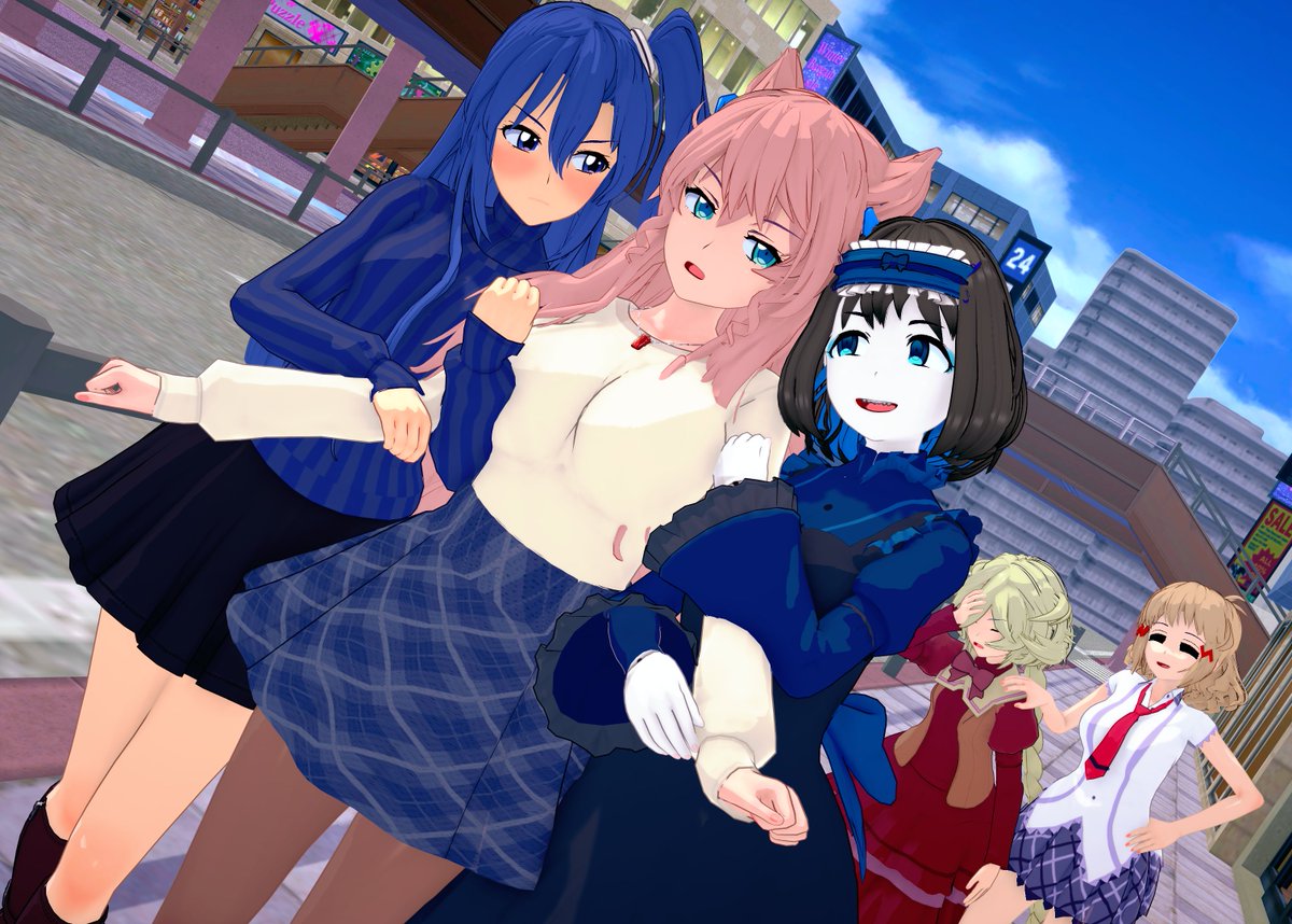 WarbladeK's tweet image. Garie: Oho~! You two on a date, I see? Let me join in~!
Maria: I haven't forgiven you for before, so hands off.
Carol: Ugh... that idiot.
Hibiki: There, there, we all have our weird sides, Carol-chan.
#SYMPHOGEAR #シンフォギア #symphogearxd #コイカツ #koikatsu #KoikatsuParty