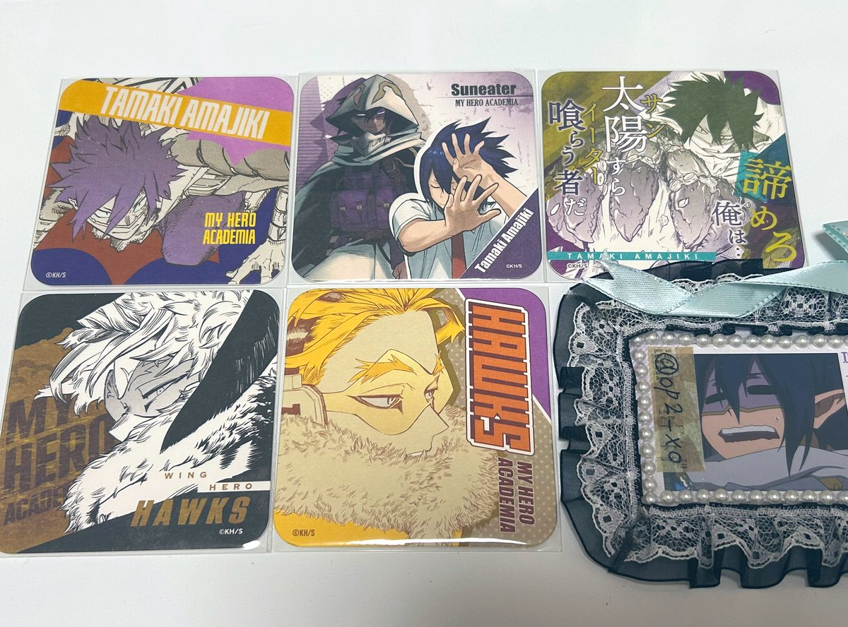 【交換】 僕のヒーローアカデミア ヒロアカ アートコースター

譲） 緑谷.轟.切島.心操.物間.瀬呂.荼毘.トガ(画像参照)

求） 天喰/ホークス(4枚目)

郵送での交換希望
ご不快でなければ一部を除き複数提供可能です。
検索からでもお気軽にお声掛けください。