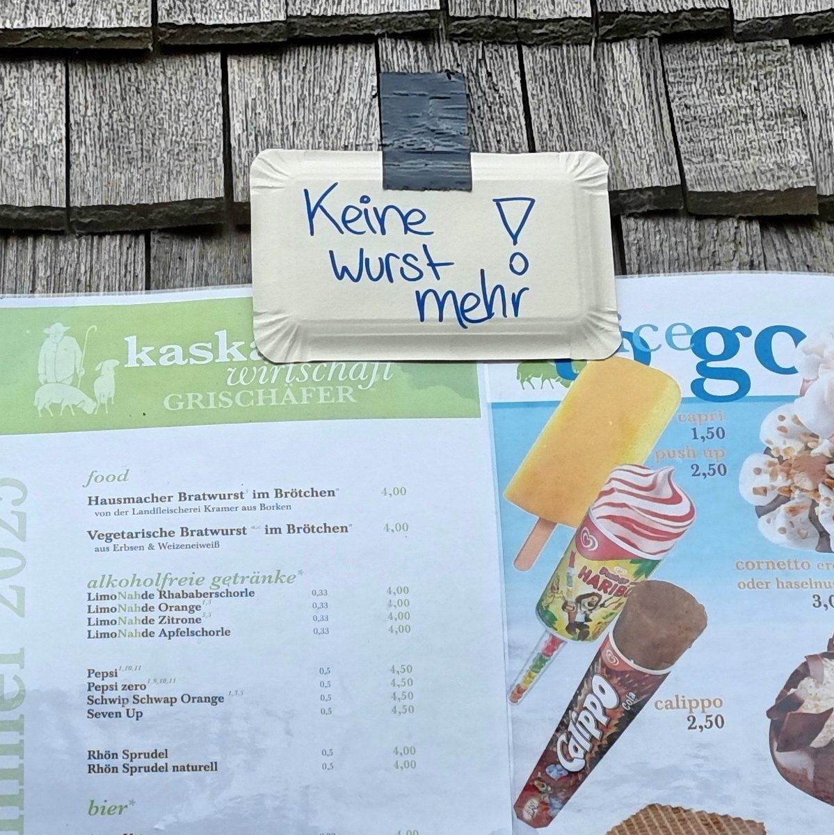 horn_helmut's tweet image. Wenn's schon mal um die #Wurst gehen soll, ist keinemehr da: