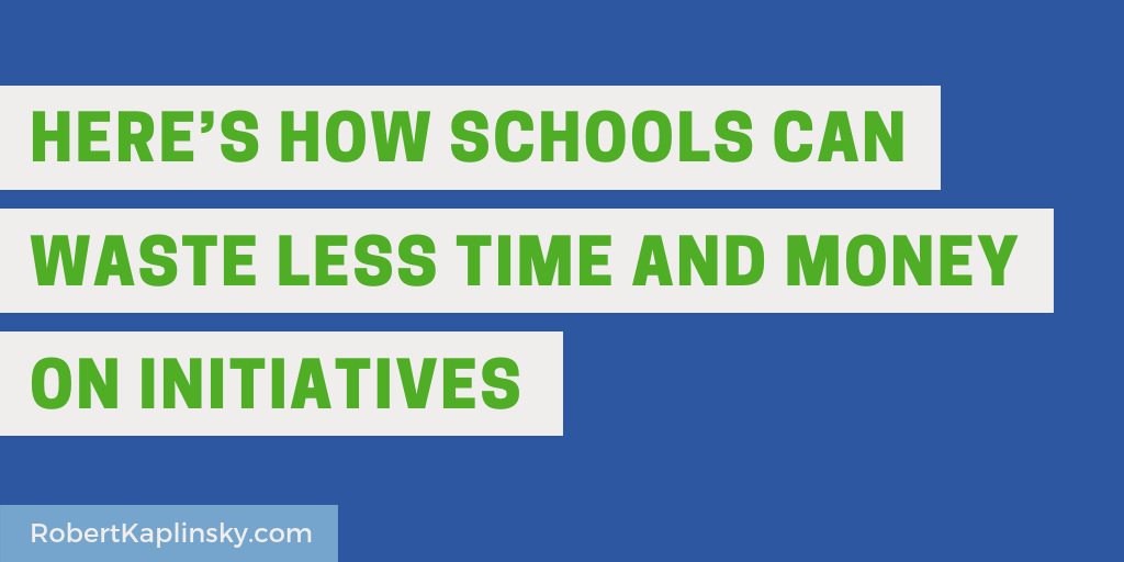 robertkaplinsky's tweet image. Schools and districts waste a lot of time and money on initiatives that never go anywhere. It doesn't have to be this way, and I believe that by incorporating a few business principles, we can save our sanity and reduce our burn out.
robertkaplinsky.com/heres-how-scho…