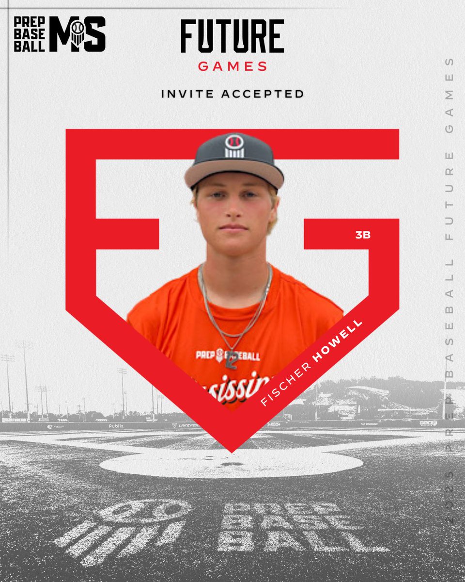 Prep Baseball Mississippi (@prepbaseballms) on Twitter photo 𝐇𝐚𝐭𝐭𝐢𝐞𝐬𝐛𝐮𝐫𝐠, 𝐌𝐒 ➡️ 𝐄𝐦𝐞𝐫𝐬𝐨𝐧, 𝐆𝐀
+ Fischer Howell (<a href="/FischerHowell2/">Fischer Howell</a>, 2027) a 3B from <a href="/Petal_Baseball/">Petal HS Baseball</a> is headed to <a href="/LakePointSports/">LakePoint Sports</a> to represent #TeamMississippi at the 2025 Prep Baseball Future Games.
👤: loom.ly/LcxLAJk // @PrepBaseball 𝐇𝐚𝐭𝐭𝐢𝐞𝐬𝐛𝐮𝐫𝐠, 𝐌𝐒 ➡️ 𝐄𝐦𝐞𝐫𝐬𝐨𝐧, 𝐆𝐀
+ Fischer Howell (<a href="/FischerHowell2/">Fischer Howell</a>, 2027) a 3B from <a href="/Petal_Baseball/">Petal HS Baseball</a> is headed to <a href="/LakePointSports/">LakePoint Sports</a> to represent #TeamMississippi at the 2025 Prep Baseball Future Games.
👤: loom.ly/LcxLAJk // @PrepBaseball